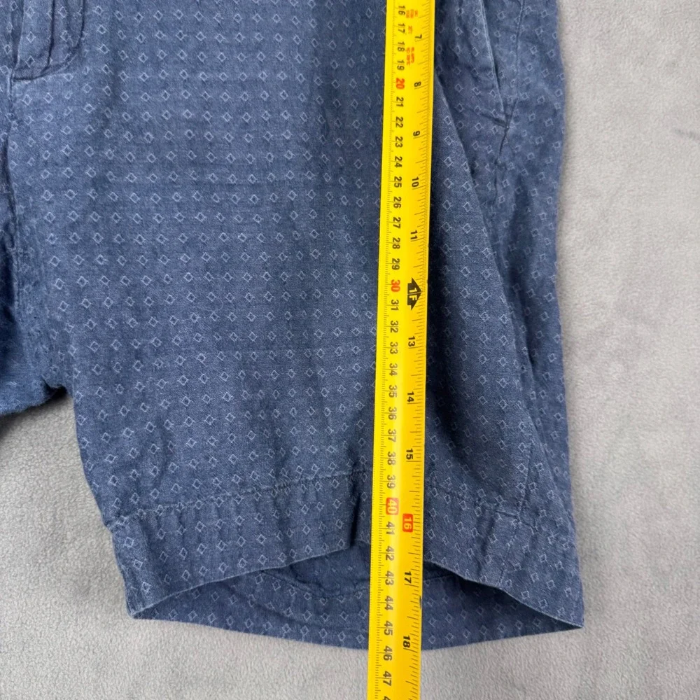 Polo Ralph Lauren Blue Diamond‎ Print Straight Fit Cotton Shorts Mens 42